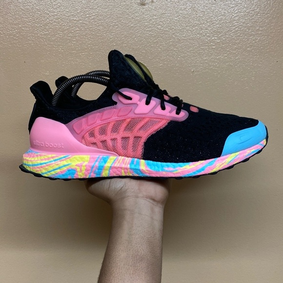 Adidas Ultraboost DNA Climacool “Core Black/Beam Pink/Beam Yellow” GV8758 - Picture 1 of 16